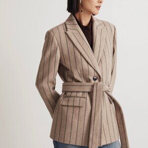 NWOT Madewell The Bedford Oversized Belted Blazer